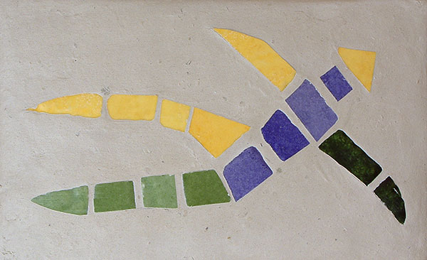 Mosaik auf Paperclay